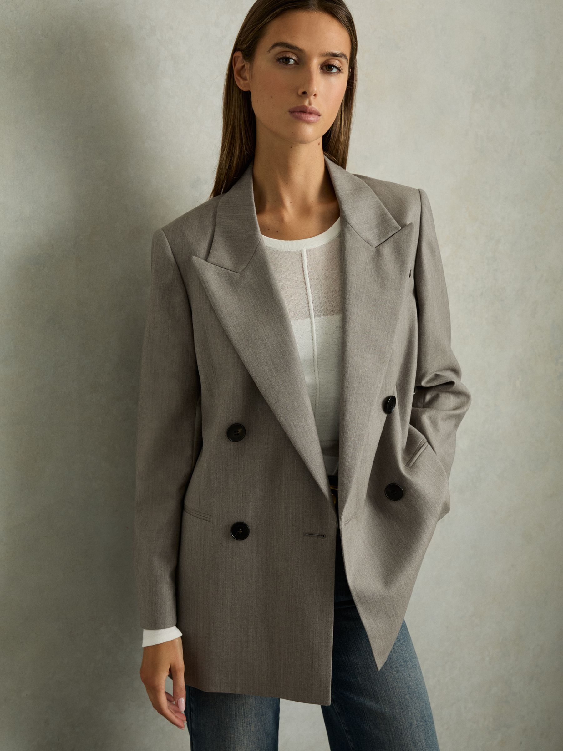 Double-Breasted Wool Blazer